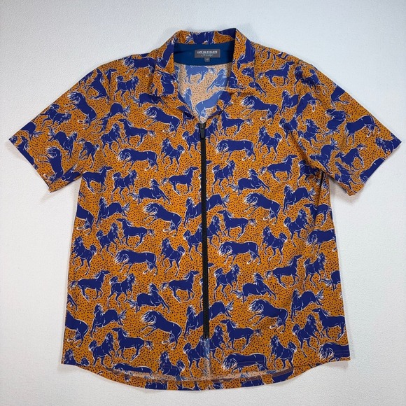 Cafe Du Cycliste Laureline Gravel Jersey Men's 2XL‎ Orange Horse Pocket Cycling - Picture 2 of 14